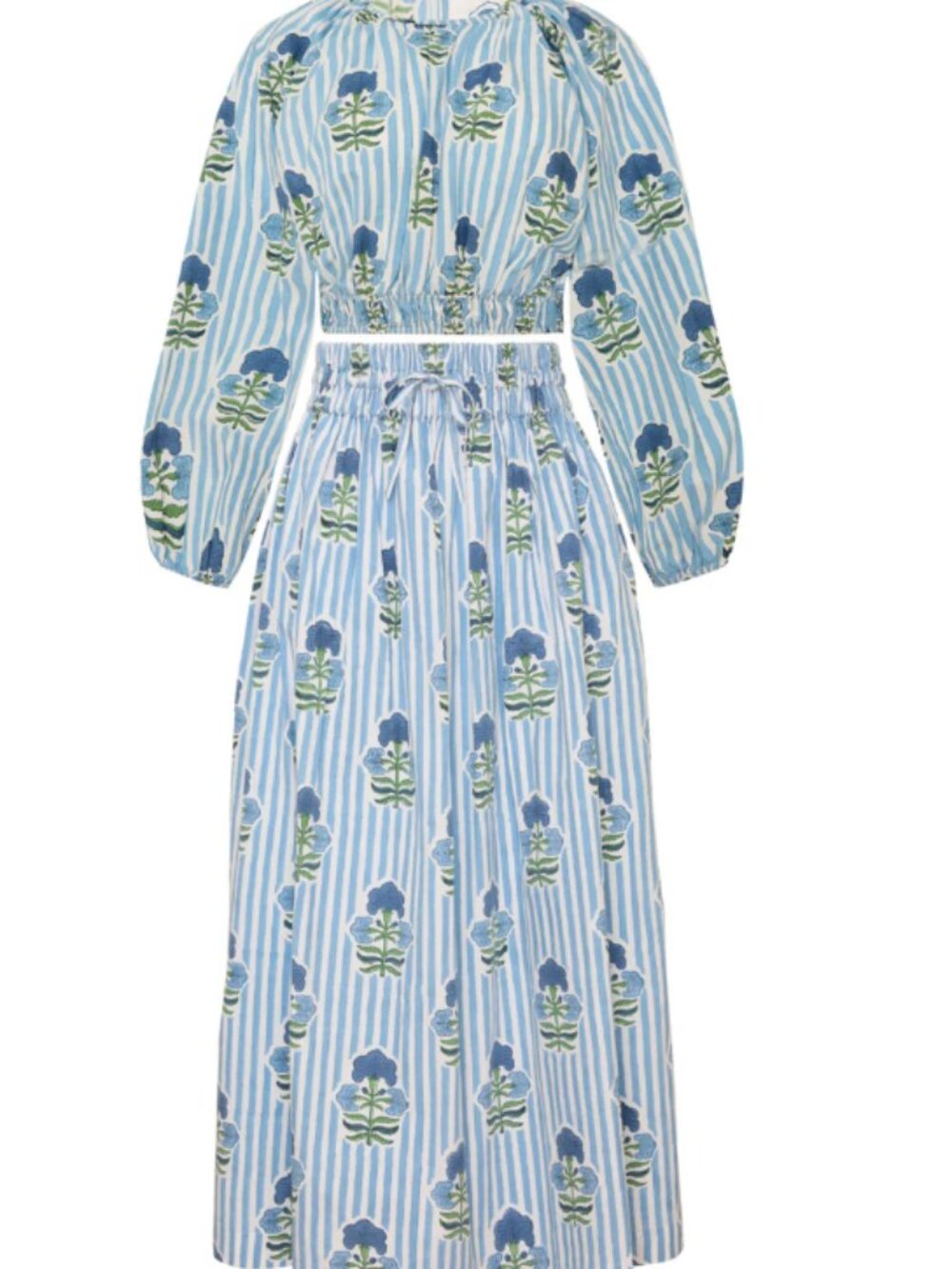 Maison Marigold Newport Blue Floral Set
